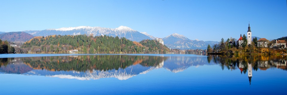 Bled lake, SI, panorama